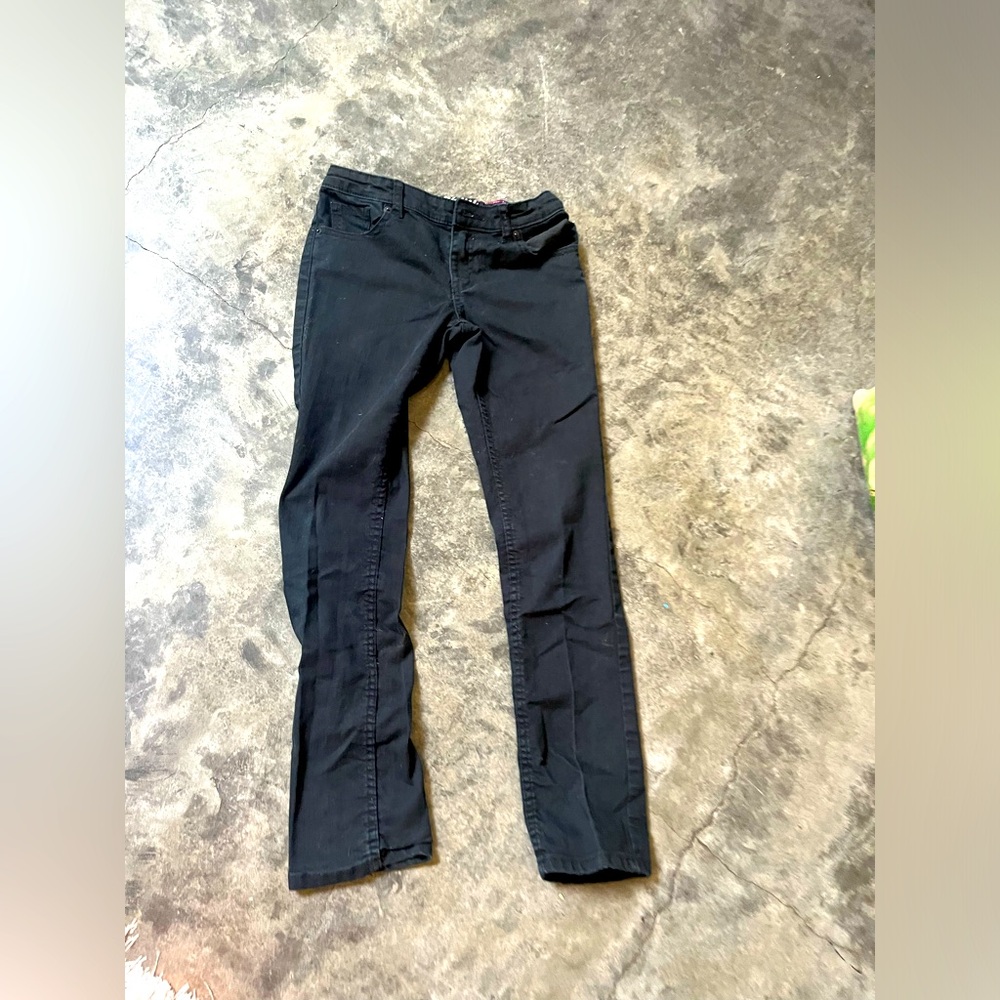 Skinny black jeans, size 12